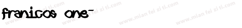 franicos one字体转换